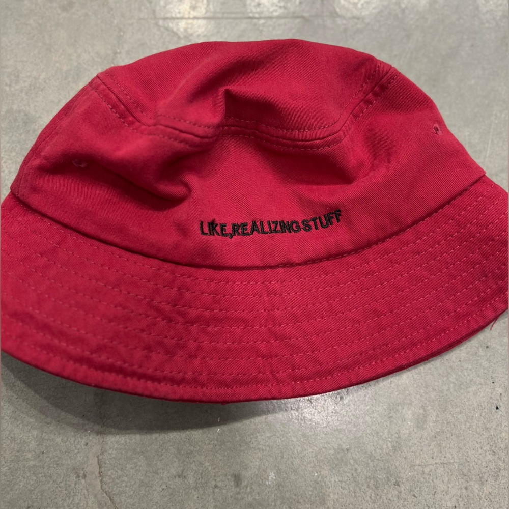 Red Bucket Hat O/S